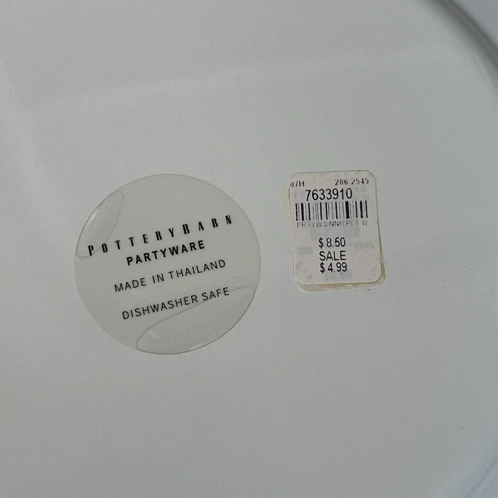 Discontinued Pottery Barn Enamelware Chargers Plates 12